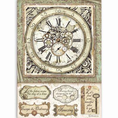 Stamperia Lady Vagabond Rice Paper -Clock With Mechanisms